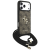 iPhone 17 Pro Max Guess 4G Big Logo Cord Stap Crossbody barna tok - 1. kép