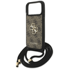 iPhone 17 Pro Max Guess 4G Big Logo Cord Stap Crossbody barna tok - 3. kép