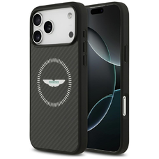 iPhone 17 Pro Max Aston Martin HC Kevlar Counter Design MagSafe fekete tok