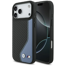iPhone 17 Pro Max BMW M Carbon Logo MagSafe kék tok
