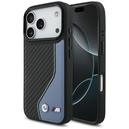 iPhone 17 Pro BMW M Carbon Logo MagSafe kék tok iPhone 17 Pro BMW M Carbon Logo MagSafe kék tok