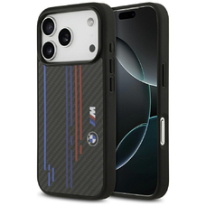 iPhone 17 Pro BMW M Kevlar Lines & Logo MagSafe tok fekete