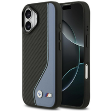 iPhone 17 BMW M Carbon Logo MagSafe kék tok
