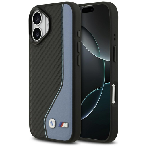 iPhone 17 BMW M Carbon Logo MagSafe kék tok iPhone 17 BMW M Carbon Logo MagSafe kék tok