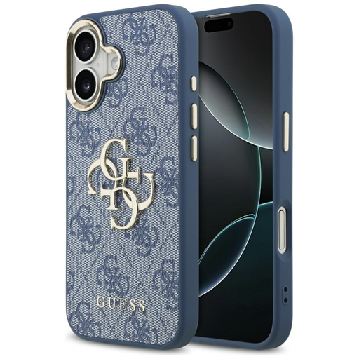 iPhone 17 Guess 4G Big 4G Classic Logo kék arany tok