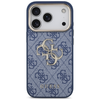 iPhone 17 Pro Guess 4G Big 4G Classic Logo kék arany tok - 1. kép