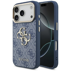 iPhone 17 Pro Guess 4G Big 4G Classic Logo kék arany tok