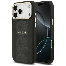 iPhone 17 Pro Max Guess 4G Stripe MagSafe tok fekete