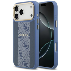 iPhone 17 Pro Max Guess 4G Stripe MagSafe kék tok