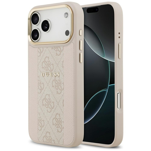 iPhone 17 Pro Max Guess 4G Stripe MagSafe tok rózsaszín iPhone 17 Pro Max Guess 4G Stripe MagSafe tok rózsaszín