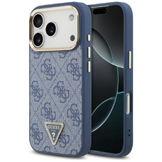 iPhone 17 Pro Guess 4G Triangle Logo MagSafe tok kék arany