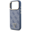 iPhone 17 Pro Guess 4G Triangle Logo MagSafe tok kék arany - 4. kép