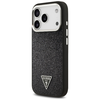 iPhone 17 Pro Guess Glitter Triangle Logo MagSafe fekete tok - 0. kép