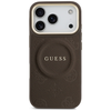 iPhone 17 Pro Guess Peony Hot Stamp MagSafe tok barna - 1. kép