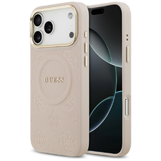 iPhone 17 Pro Max Guess Peony Hot Stamp MagSafe tok pink
