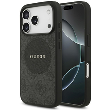 iPhone 17 Pro Guess 4G Circle Classic Logo MagSafe fekete tok