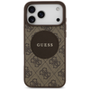 iPhone 17 Pro Max Guess 4G Kör Klasszikus Logó MagSafe tok barna - 1. kép