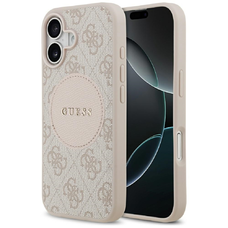 iPhone 17 Guess 4G Circle Classic Logo MagSafe rózsaszín tok