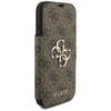 iPhone 17 Pro Guess 4G Metal Logo könyv tok barna - 2. kép