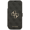 iPhone 17 Pro Max Guess Book 4G Metal Logo fekete tok - 1. kép