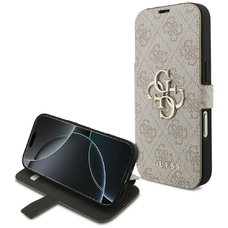 iPhone 17 Pro tok Guess Book 4G Metal Logo rózsaszín tok
