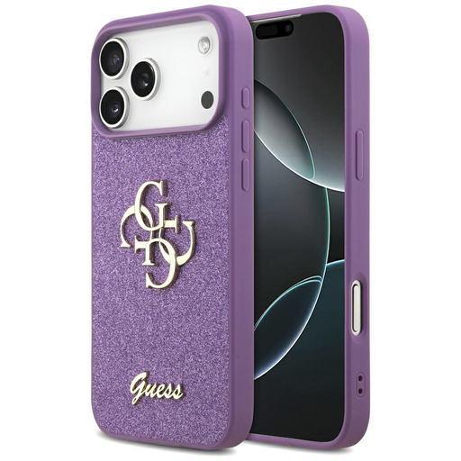 iPhone 17 Pro Max Guess Fix Glitter Nagy 4G lila tok iPhone 17 Pro Max Guess Fix Glitter Nagy 4G lila tok