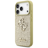 iPhone 17 Pro Guess Fixed Glitter Big 4G arany tok - 0. kép