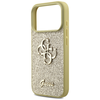 iPhone 17 Pro Guess Fixed Glitter Big 4G arany tok - 4. kép