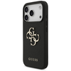 iPhone 17 Pro Guess Grained Big 4G & Classic Logo fekete tok - 0. kép