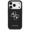 iPhone 17 Pro Guess Grained Big 4G & Classic Logo fekete tok - 1. kép