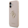iPhone 17 Guess Grained Big 4G & Classic Logo rózsaszín tok - 0. kép