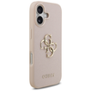 iPhone 17 Guess Grained Big 4G & Classic Logo rózsaszín tok - 2. kép