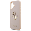 iPhone 17 Guess Grained Big 4G & Classic Logo rózsaszín tok - 4. kép