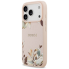 iPhone 17 Pro tok Guess Grained Flowers Classic Logo MagSafe rózsaszín tok - 0. kép
