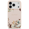 iPhone 17 Pro tok Guess Grained Flowers Classic Logo MagSafe rózsaszín tok - 1. kép
