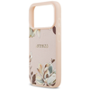 iPhone 17 Pro tok Guess Grained Flowers Classic Logo MagSafe rózsaszín tok - 4. kép