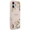 iPhone 17 tok Guess Grained Flowers Classic Logo MagSafe rózsaszín tok - 2. kép