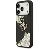 iPhone 17 Pro Case Guess Grained Roses & Big 4G Logo fekete tok - 0. kép