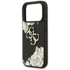 iPhone 17 Pro Case Guess Grained Roses & Big 4G Logo fekete tok - 4. kép