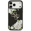 iPhone 17 Pro Max Guess Grained Roses & Big 4G Logo fekete tok - 1. kép