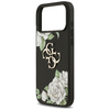 iPhone 17 Pro Max Guess Grained Roses & Big 4G Logo fekete tok - 4. kép