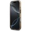 iPhone 17 Pro Guess virágmintás és tónusos körök tok mágneses barna tok - 3. kép