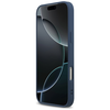 iPhone 17 Pro Max Guess bőr 4G háromszög strassz MagSafe tok kék - 3. kép