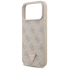 iPhone 17 Pro Max Guess bőr 4G Triangle Strass MagSafe tok rózsaszín tok - 4. kép