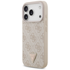 iPhone 17 Pro Guess Bőr 4G Háromszög Kristály MagSafe Tok Rózsaszín tok - 0. kép