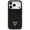 iPhone 17 Pro Guess Rhinestone Triangle Logo fekete tok - 1. kép