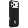 iPhone 17 Pro Max Guess Strasszköves Háromszög Logós fekete tok - 2. kép