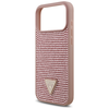 iPhone 17 Pro Max Guess Rhinestone Triangle Logo rózsaszín tok - 4. kép