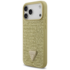 iPhone 17 Pro Max Guess Rhinestone Triangle Logo arany tok - 0. kép