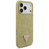iPhone 17 Pro Max Guess Rhinestone Triangle Logo arany tok - 2. kép